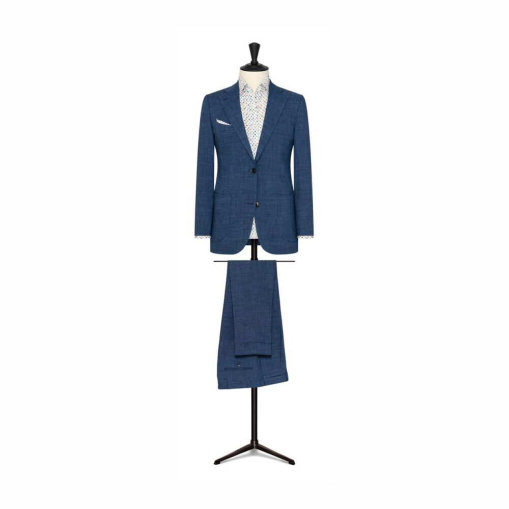 Blue Linen Suit