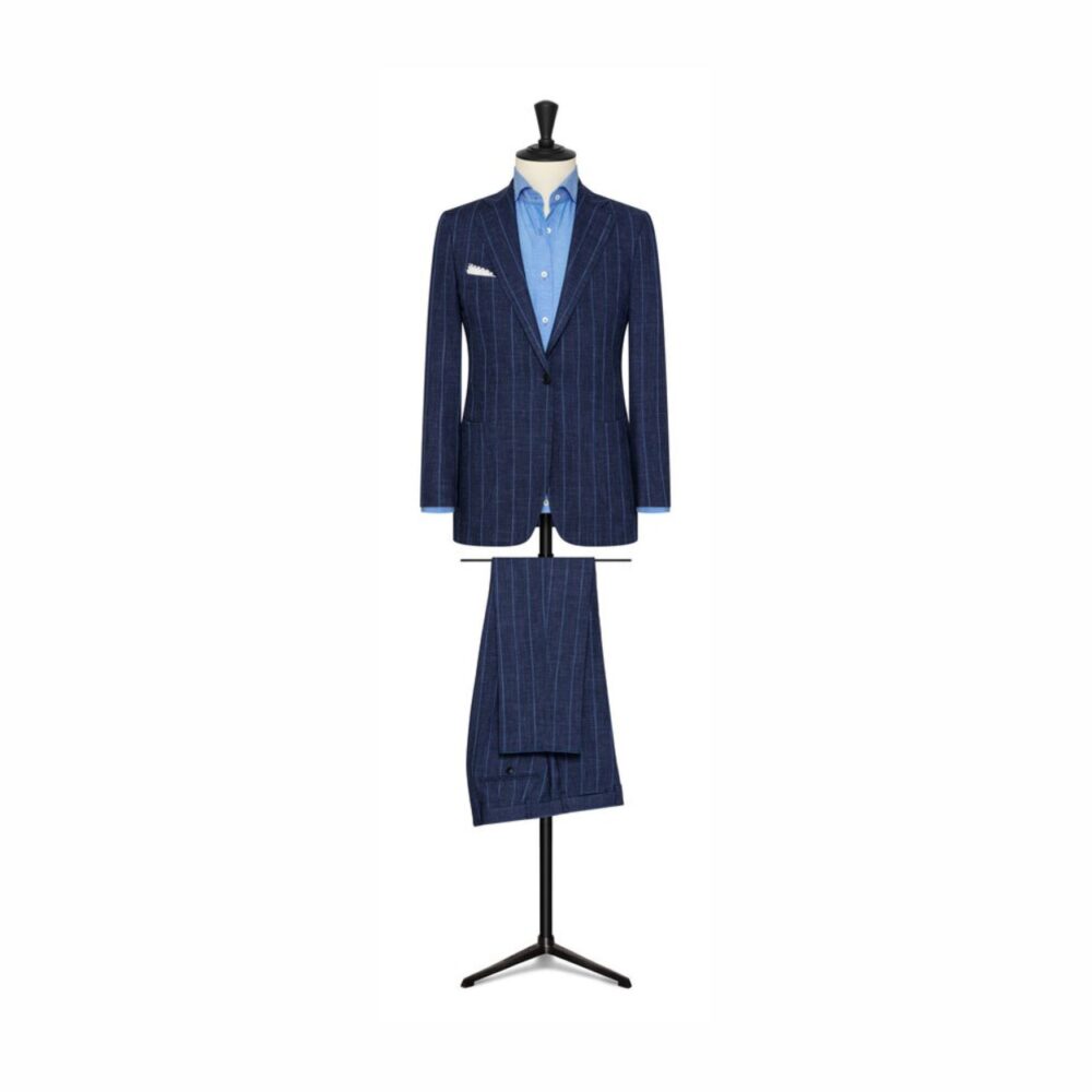 Blue Pinstripe Suit